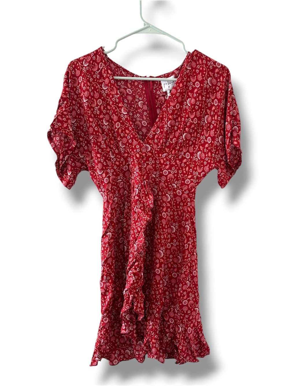 NWT Princess Polly Jharna Red Floral Mini Dress Women’s Size 2 Coquette